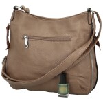 Módní dámská koženková crossbody kabelka Coveri Kisha, taupe
