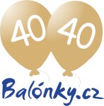 Balónek 40. narozeniny zlatý metalický Balonky.cz Balónek 40. narozeniny zlatý metalický Balonky.cz