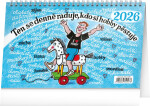 Kalendář 2026 stolní: Naše hobby - Kamila Skopová, 23,1 x 14,5 cm
