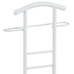 Němý sluha, výška 119 cm, MDF - dekor černý dub, kov - bílý lak, nosnost 90 kg