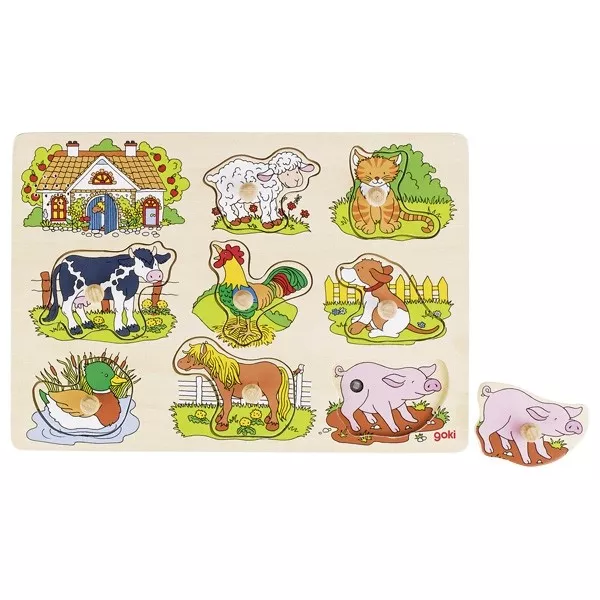 Goki Goki Zvukové puzzle - zvířecí zvuky z farmy