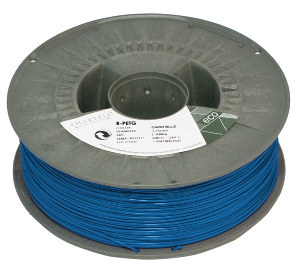 R-PETG filament Capri Blue 1,75 mm Smartfil 1 kg