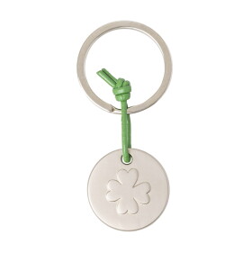 Räder Kovová klíčenka Cloverleaf Silver, stříbrná barva, kov
