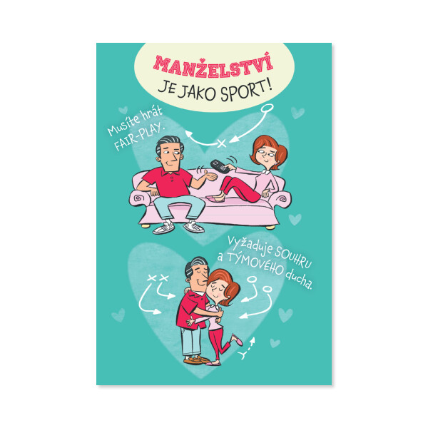 Svatební přání - Manželství je jako sport - Albi