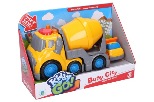 Kiddy Auto míchačka efekty 19,5 cm sklápěč 6,5 cm