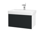 Dřevojas - Koupelnová skříňka VARIANTE SZZ 70 pro umyvadlo Laufen Pro S - N01 Bílá lesk / L03 Antracit vysoký lesk 163365