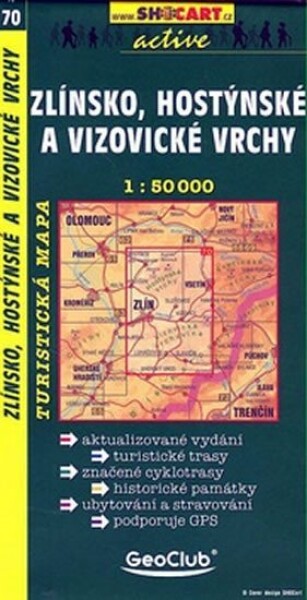 SC 070 Zlínsko, Hostýnské a Vizovické vrchy 1:50 000