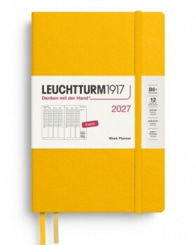 Týdenní plánovač Sunflower, Paperback B6+ 2027, anglicky