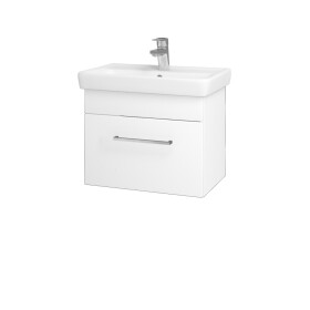 Dřevojas - Koupelnová skříňka SOLO SZZ 55 - M01 Bílá mat / Úchytka T04 / M01 Bílá mat 205485E