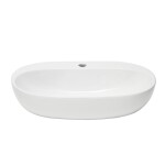 Umyvadlo na desku, závěsné SAT Infinitio 60x40,5 cm otvor pro baterii uprostřed SATINF60402 SATINF60402