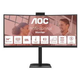 34" AOC CU34E4CW černá / VA / 3440x1440 / 21:9 / 4ms / 3500:1 / 350cd-m2 / HDMI + DP + USB-C / VESA (CU34E4CW)