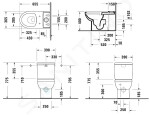 DURAVIT - DuraStyle Basic Splachovací nádržka, Dual-Flush, boční přívod, alpská bílá 0941000085