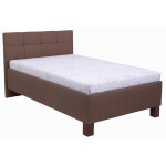 Čalouněná postel Mary 120x200, hnědá, včetně matrace
