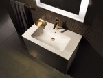 DURAVIT - ME by Starck Umyvadlo nábytkové 83x49 cm, s přepadem, s otvorem pro baterii, WonderGliss, bílá 23368300001