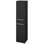 Dřevojas - Vysoká skříň s košem na prádlo DOS SVD2K 35 - L03 Antracit vysoký lesk / Úchytka T03 / L03 Antracit vysoký lesk / Pravé 210656CP