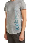 ICEBREAKER Wmns Mer 125 Cool-Lite Sphere SS Tee Vert, Metro Hthr velikost: L