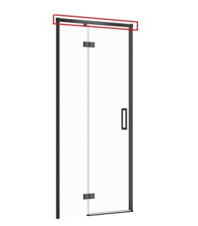 CERSANIT - Nástěnný držák pro sprchový kout LARGA, černý S900-2736