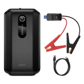 Baseus Super Energy Air PowerBank 10000 mAh černá / startovací kabely (CGNL020101)