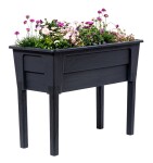TOOMAX NIAGARA vyvýšený plastový květináč - grafit