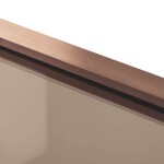 REA/S - Sprchový kout DIAMOND 90x90 COPPER BRUSH + sprchová vanička Diamond, černá KPL-K7966