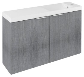 SAPHO - LATUS X umyvadlová skříňka 78,8x50x22cm, dub stříbrný LT110-SET03