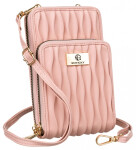 Stylová dámská crossbody peněženka Liss, růžová