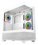 Cooler Master Elite 690 White bílá/dřevo / Skříň / ATX / 2x USB-A 3.0 / 1x USB-C 3.2 Gen 2x2 / 3x 120mm ARGB (E690-WHNN-S00)