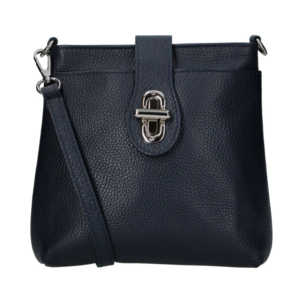 Dámská kožená crossbody kabelka Lara sweet, tmavě modrá