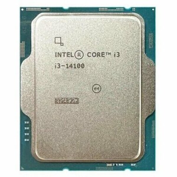 Intel Core i3-14100 @ 3.5GHz - TRAY / TB 4.7GHz / 4C8T / 12MB / UHD 730 / LGA 1700 / Raptor Lake / 110W (CM8071505092206)