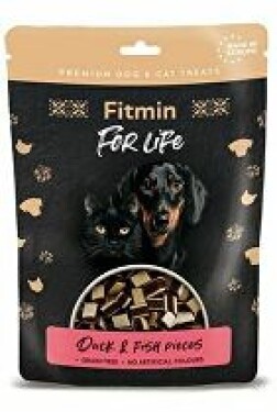 Fitmin FL dog,cat poch. Kachní kousky s rybou 70g