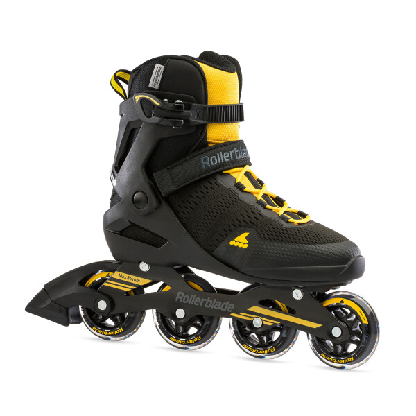 Kolečkové brusle Rollerblade Sirio 90, Black/Yellow Velikost EUR: 42.5