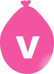 Balónek písmeno V růžové balonky.cz Balónek písmeno V růžové balonky.cz