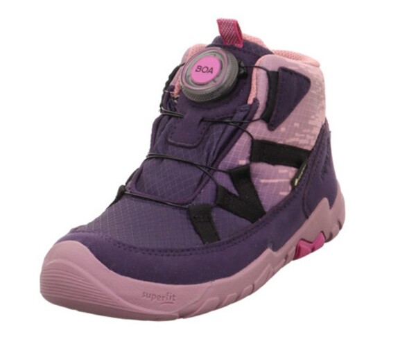Dívčí celoroční barefit boty TRACE Purple/ Pink GTX Superfit 1-006040-8500 - 29