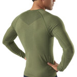Pánské merino tričko s dlouhým rukávem SMARTWOOL Men's Intraknit All-Season Merino Base L, Winter Moss velikost: M