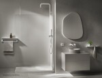DEANTE - Silia bianco Sprchový sloup, se sprchovou baterií NQS_A4XM