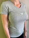 Dámské triko Emporio Armani 163321 1P227 šedá