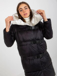 Černá zimní bunda s odepínacími rukávy Factory Price (TR8139) odstíny černé S (36)