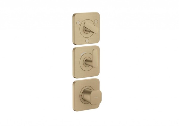 AXOR - Citterio C Termostatická baterie pod omítku, pro 3 spotřebiče, kartáčovaný bronz 49710140