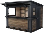 KETER DECO BAR DUO domek - Walnut