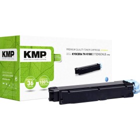 KMP náplň do tiskárny náhradní Kyocera TK-5150C kompatibilní azurová 10000 Seiten K-T74C - Kyocera TK-5150C - renovované