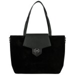 Trendy dámská koženková kabelka na rameno Coveri Hilari, černá