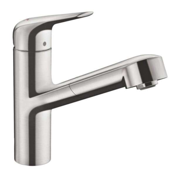 HANSGROHE - Focus M42 Dřezová baterie M427-H150 s výsuvnou sprškou, vzhled nerezu 71814800
