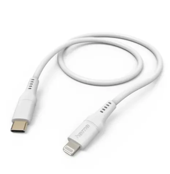Hama 201574 MFi kabel USB-C 2.0 (M) - Lightning 1.5m bílá (201574)