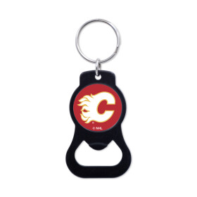 Wincraft Přívěšek na klíče Calgary Flames NHL Black Bottle Opener Key Ring WI_62970322
