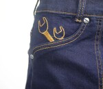 Dámská sukně jeans Rusty Pistons Ely - 4Xl / modrá