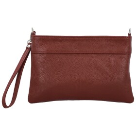 Módní dámská kožená mini crossbody kabelka Kaliopi, vínová