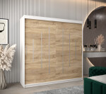Šatní skříň Abi Y0 Barva korpusu: Dub artisan, Rozměry: 120 cm, Dveře: Černá