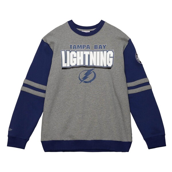 Mitchell & Ness Pánská mikina Tampa Bay Lightning NHL All Over Crew Fleece Velikost: S