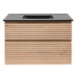 Koupelnová skříňka 2 zásuvková s umyvadlem Naturel Savona 78x53x44,8 cm dub Halifax mat SAVONA280DHC SAVONA280DHC