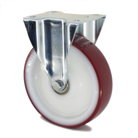 Tente Kolečko s červenou polyuretanovou obručí 160 mm,pevné 3016